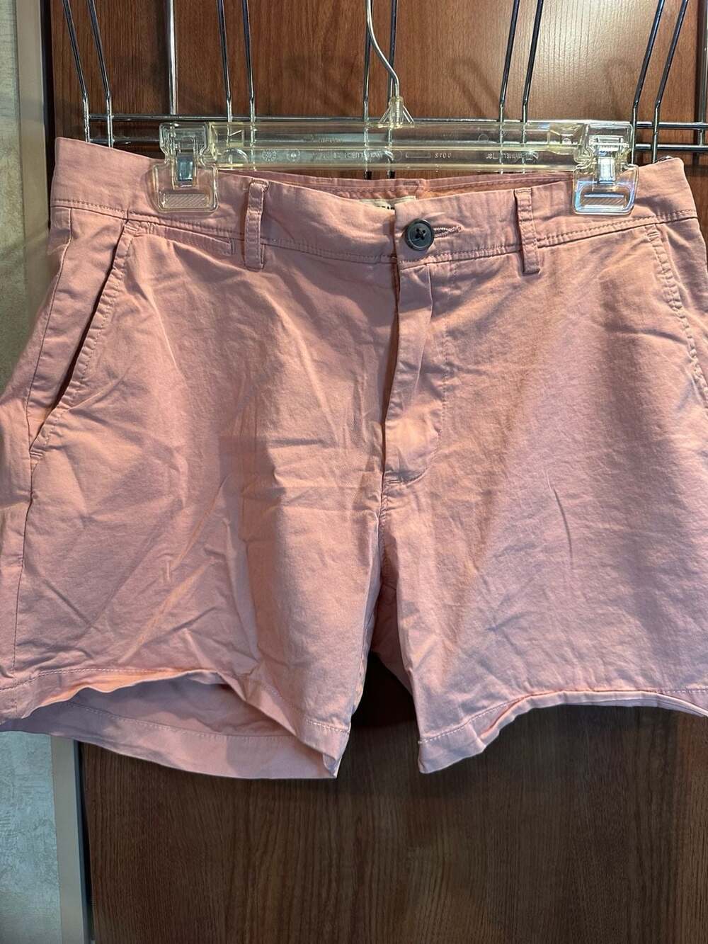 Goodthreads Men's Cotton Stretch Chino Shorts, Size 30, Pink
